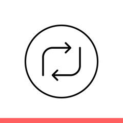 Reverse vector icon