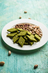 Pista Katli/Burfi/burfee or Pistachio cake 