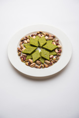 Pista Katli/Burfi/burfee or Pistachio cake 