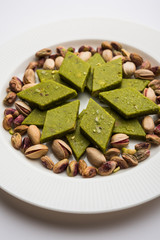 Pista Katli/Burfi/burfee or Pistachio cake 