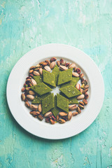 Pista Katli/Burfi/burfee or Pistachio cake 