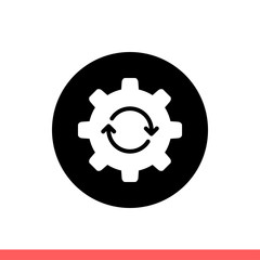 System update vector icon, upgrade symbol