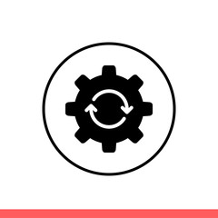 System update vector icon, upgrade symbol