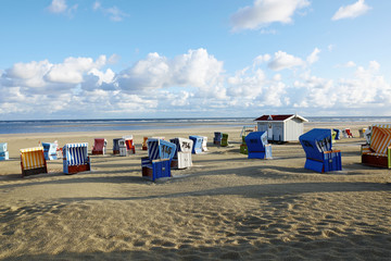 Langeoog Strandkörbe am Hauptstrand
