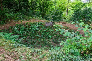Ravelnik, Grenade Crater of World War I, Open Air Museum Ravelnik of Isonzo Front. Bovec, Slovenia,...