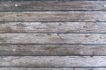 Grey wooden background - old teak deck