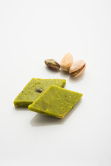 Pista Katli/Burfi/burfee or Pistachio cake 