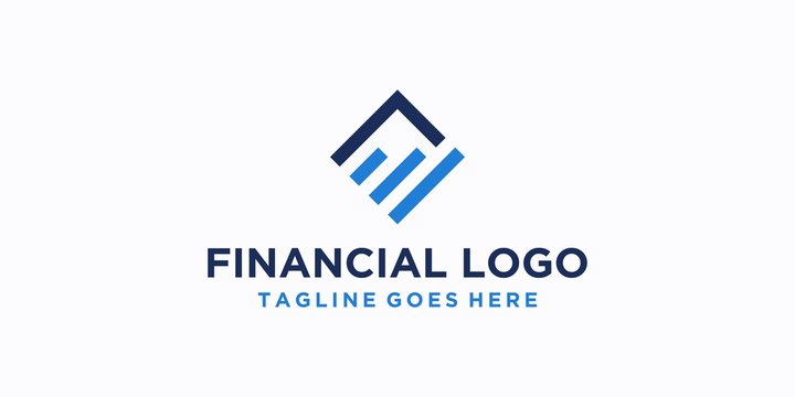 Square Financial Logo Design Inspiration