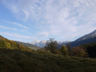 Naklejka premium Wolkenspiel am Abend
