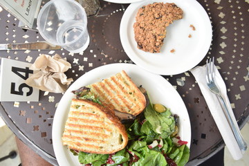 Panini, Salad, & Cookie
