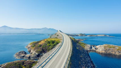 Wall murals Atlantic Ocean Road Atlantic Ocean Road or the Atlantic Road (Atlanterhavsveien) been awarded the title as "Norwegian Construction of the Century". The road classified as a National Tourist Route. Aerial photography