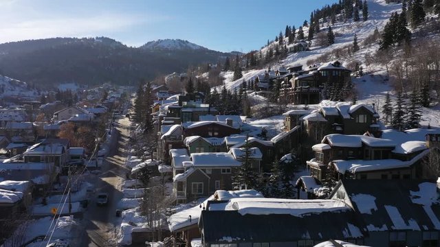 PARK CITY UTAH WINTER AERIAL 18