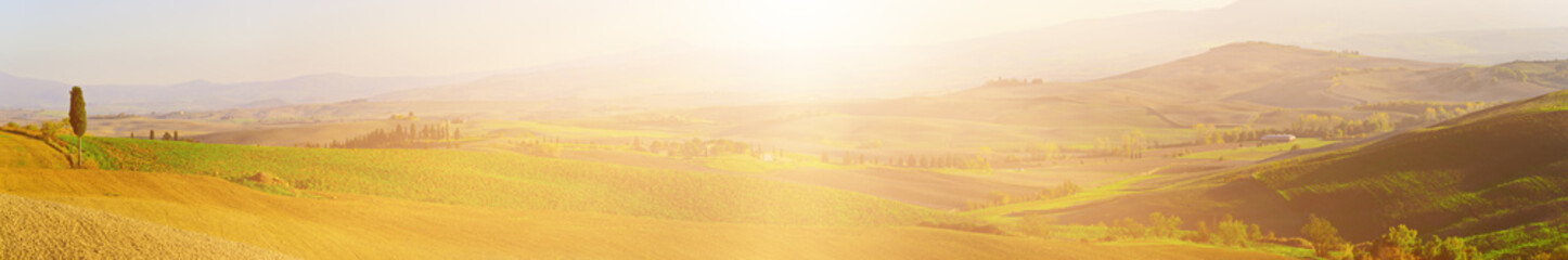 Wavy fields in Tuscany