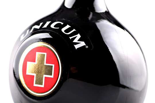Unicum bottle detail