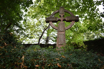 Celtic Cross in church yard