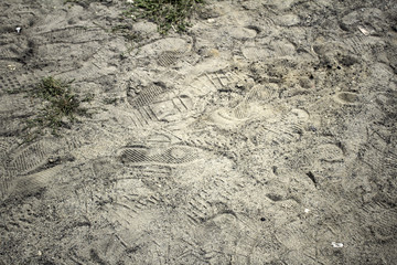 Footprints wall
