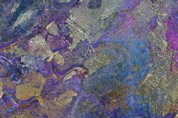 background with metal oxidation effect. blending shades of purple and silver