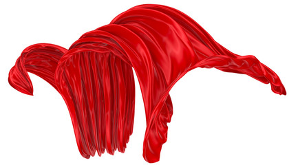 Abstract background of colored wavy silk or satin.