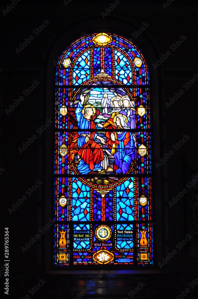 Wall mural Catholic stained glass windows