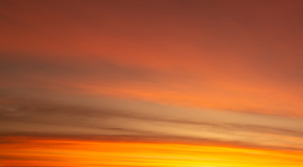 sunset over the sea