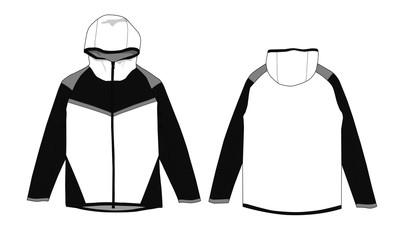 windbreaker jacket design vector template © Ronillo