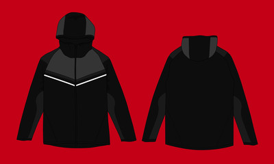 windbreaker jacket design vector template © Ronillo