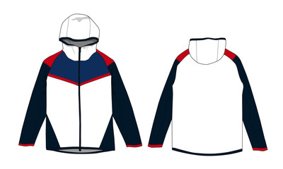 windbreaker jacket design vector template © Ronillo