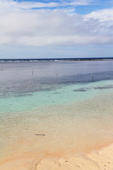 Beautiful clear sea water at Savaii, Samoa.