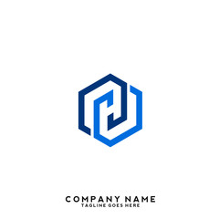 H initial letter, modern logo design template