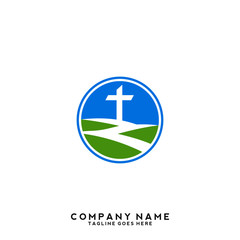 Church vector logo symbol graphic abstract template