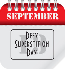 Calendar Defy Superstition Day