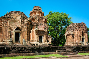 Prasat Sikhoraphum is a Khmer temple located in Thailand, between the cities of Surin and Sisaket.