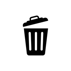 Trash can, resycle, clean symbol icon vector EPS 10 illustration 