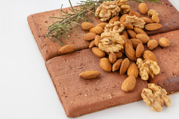 Frutos secos,  comida saludable, chia, almendras, nueces, goji,  coco