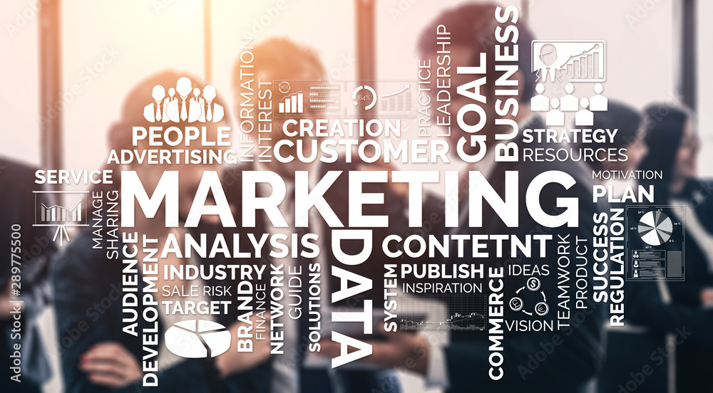 Canvas Prints digital marketing technology solution for online business concept - graphic interface showing analyt