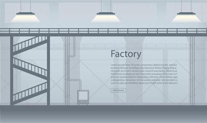 Factory interior banner