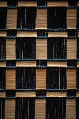 macro close up of a set of textures wood yarn