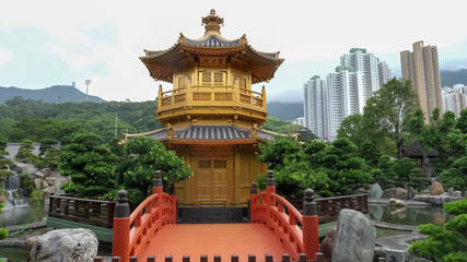shot of the pavillion of absolute perfection in nan lian garden