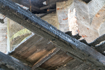 interior view of the building after the fire