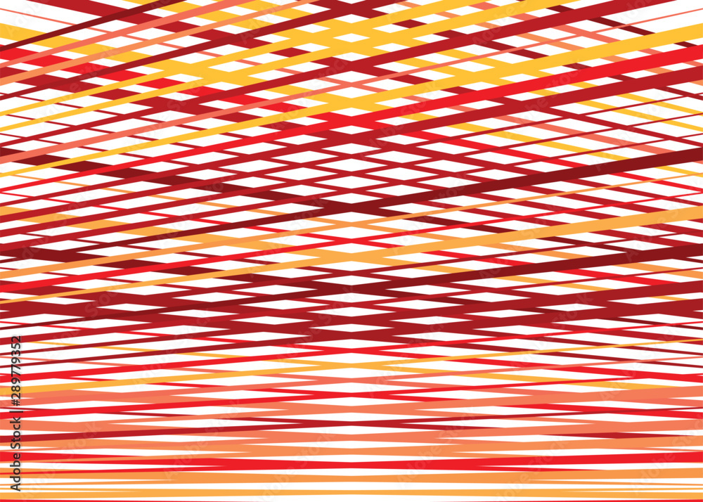 Poster Grid, mesh with dynamic lines. Intersecting stripes. Irregular grating, lattice texture. Interlocking, criss-cross abstract geometric illustration