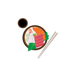 sushi sashimi japan food graphic object restaurant