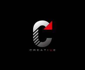 Creative Modern Letter C logo, Techno C Letter Logo Icon.