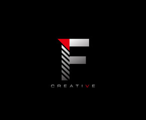Creative Modern Letter F logo, Techno F Letter Logo Icon.