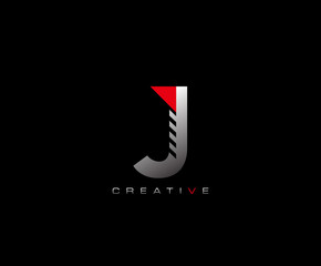 Creative Modern Letter J logo, Techno J Letter Logo Icon.
