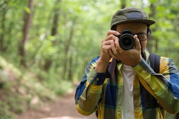 Obraz premium トレッキングのイメージ