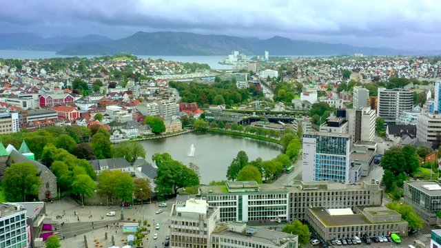 Breathtaking aerial view of the scenic city of Stavanger, Norway