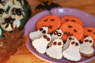 Decorated Halloween buiscuits