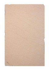 old paper isolated on white background