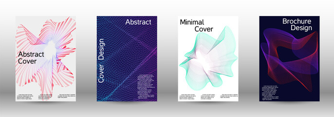 Cover design template set 