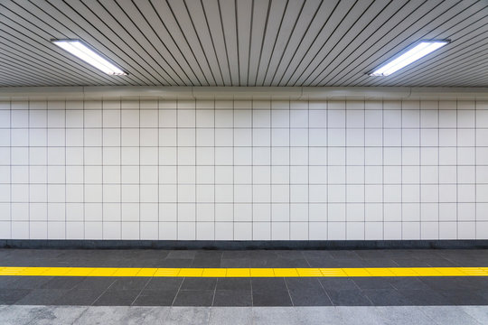 Closeup View of a Regular Public Corridor.